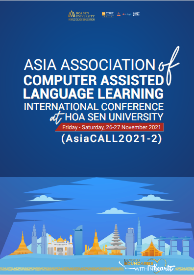 					View Vol. 12 No. 6 (2021): Special issue: Abstracts of the 18th AsiaCALL International Conference at Hoa Sen University
				